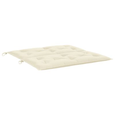 vidaXL Garden Bench Cushion Cream White 39.4"x(19.7"+19.7")x2.8" Oxford Fabric