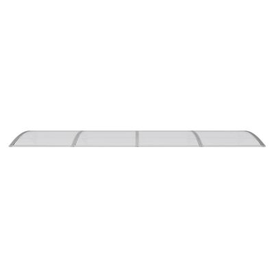 vidaXL Door Canopy Gray 137.8"x39.4" Polycarbonate