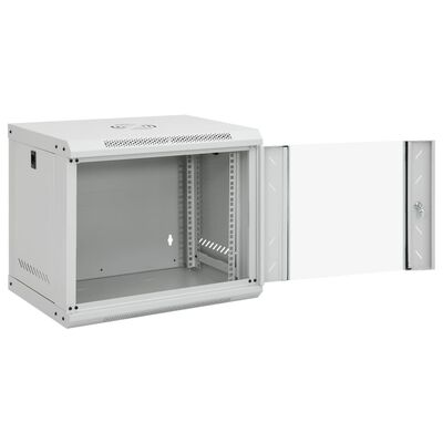 vidaXL 9U Wall Mounted Network Cabinet 19" IP20 20.9"x15.7"x17.7"