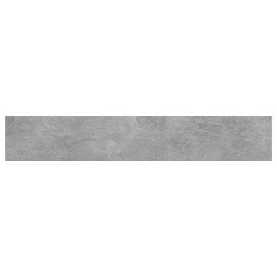 vidaXL Bookshelf Boards 8 pcs Concrete Gray 23.6"x3.9"x0.6" Engineered Wood