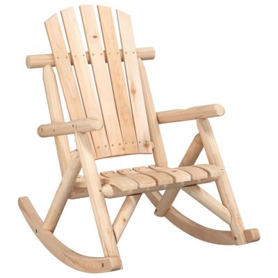 vidaXL Patio Rocking Chair 27.2"x37.8"x39.8" Solid Wood Spruce