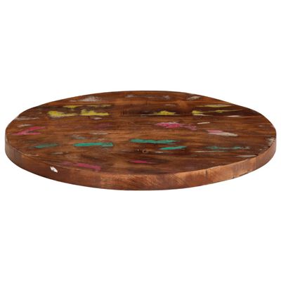 vidaXL Table Top Ø 23.6"x1" Round Solid Wood Reclaimed