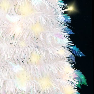 vidaXL Artificial Christmas Tree Pop-up 100 LEDs White 59.1"