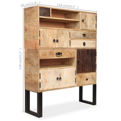 vidaXL Sideboard Solid Mango Wood 39.4"x11.8"x51.2"