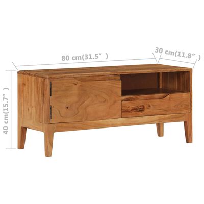 vidaXL TV Stand Solid Wood Acacia 34.6"x11.8"x15.7"