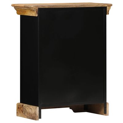 vidaXL Sideboard 23.6"x11.8"x29.5" Solid Mango Wood