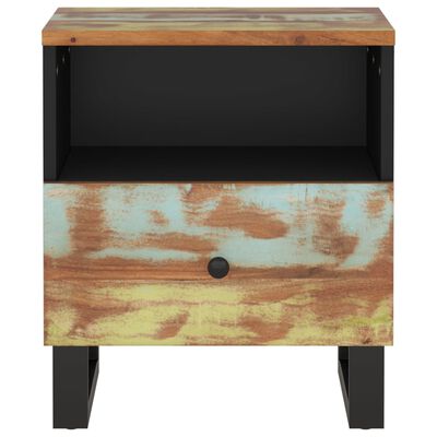 vidaXL Bedside Cabinet Solid Wood Reclaimed&Engineered Wood