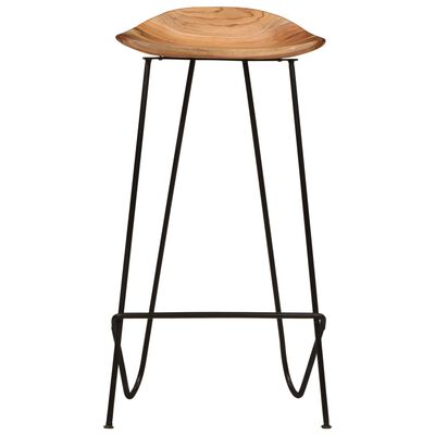 vidaXL Bar Stools 2 pcs Solid Acacia Wood