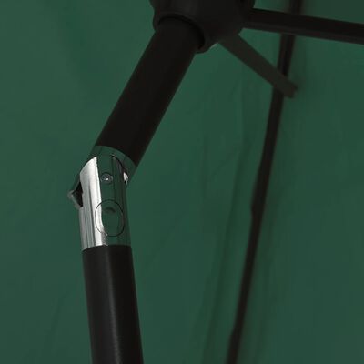 vidaXL Garden Parasol Green 9.8' Steel Pole