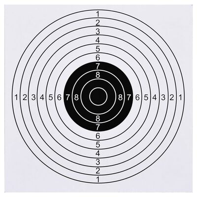 vidaXL 100 pcs Shooting Paper Targets 5.9"x5.9"