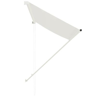 vidaXL Retractable Awning 98.4"x59.1" Cream