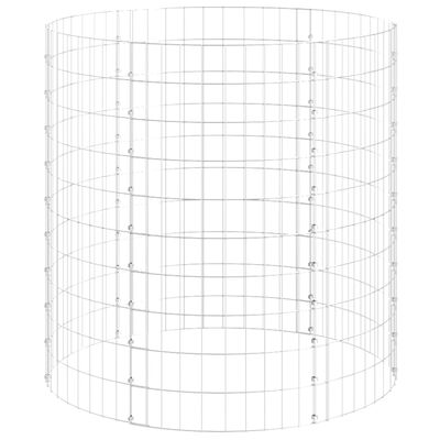 vidaXL Circular Gabion Pole Galvanized Steel Ø39.4"x39.4"