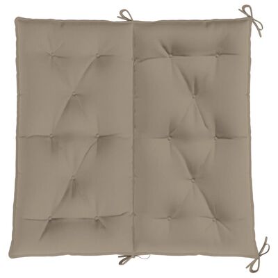 vidaXL Garden Bench Cushion Taupe 39.4"x(19.7"+19.7")x2.8" Oxford Fabric