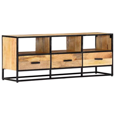 vidaXL TV Stand 47.2"x11.8"x17.7" Solid Wood Mango