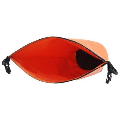 vidaXL Dry Bag with Zipper Orange 7.9 gal PVC