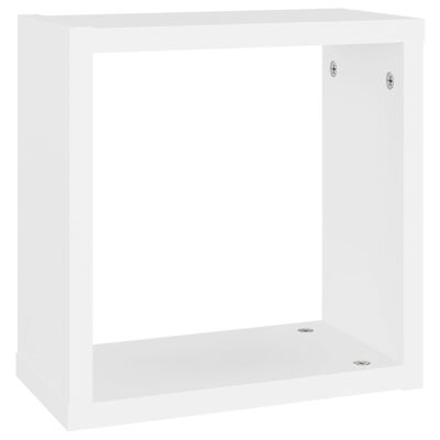 vidaXL Wall Cube Shelves 2 pcs White 11.8"x5.9"x11.8"