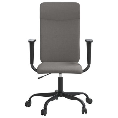 vidaXL Office Chair Dark Gray Fabric