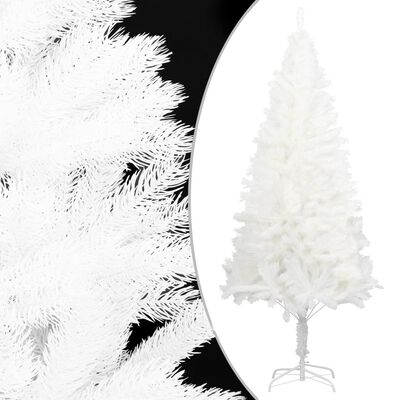 vidaXL Artificial Pre-lit Christmas Tree with Ball Set White 59.1"