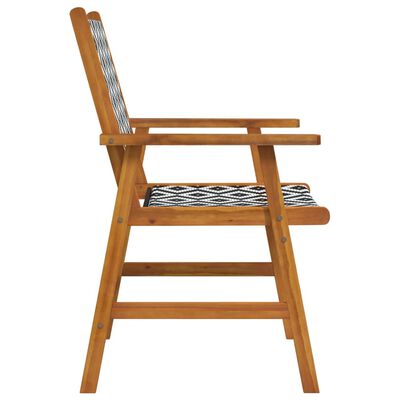 vidaXL Patio Chairs 2 pcs Solid Acacia Wood