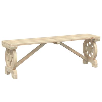 vidaXL Patio Bench 45.3" Solid Wood Fir