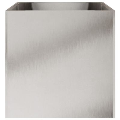 vidaXL Planters 2 pcs Silver 19.3"x18.5"x18.1" Stainless Steel