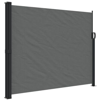 vidaXL Retractable Side Awning Anthracite 63"x236.2"