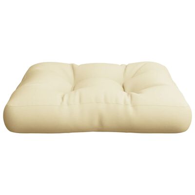 vidaXL Pallet Cushion Cream 19.7"x19.7"x4.7" Fabric