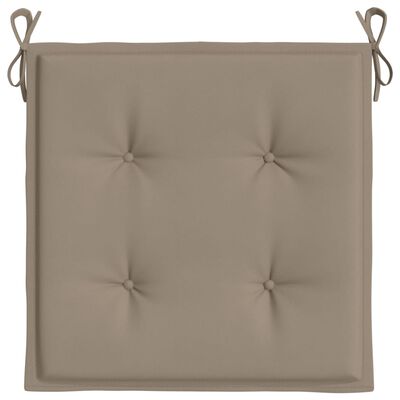 vidaXL Garden Chair Cushions 4 pcs Taupe 19.7"x19.7"x1.2" Oxford Fabric