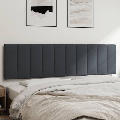 vidaXL Headboard Cushion Dark Gray 72" Velvet