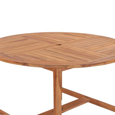 vidaXL Patio Table 47.2"x29.9" Solid Teak Wood