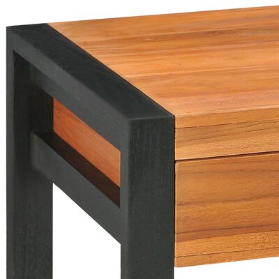 vidaXL Desk with 2 Drawers 39.4"x15.7"x29.5" Teak Wood