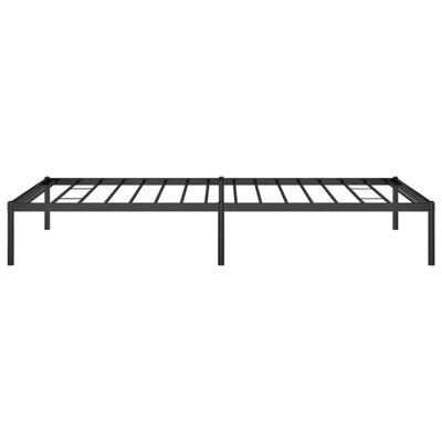 vidaXL Metal Bed Frame without Mattress Black 39.4"x78.7"