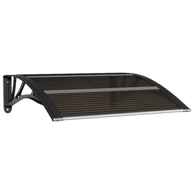 vidaXL Door Canopy Black 31.5"x29.5" Polycarbonate