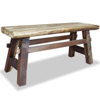 vidaXL Bench Solid Reclaimed Wood 39.4"x11"x16.9"