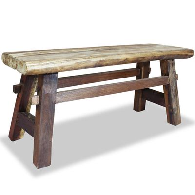 vidaXL Bench Solid Reclaimed Wood 39.4"x11"x16.9"