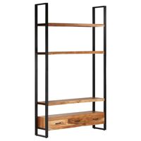 vidaXL Bookshelf 46.5"x11.8"x78.7" Solid Wood Acacia