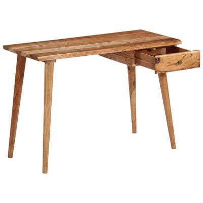 vidaXL Writing Table Solid Acacia Wood 43.3"x19.7"x29.9"