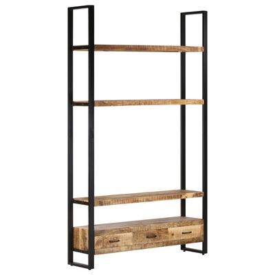 vidaXL Bookshelf 46.5"x11.8"x78.7" Solid Rough Mango Wood