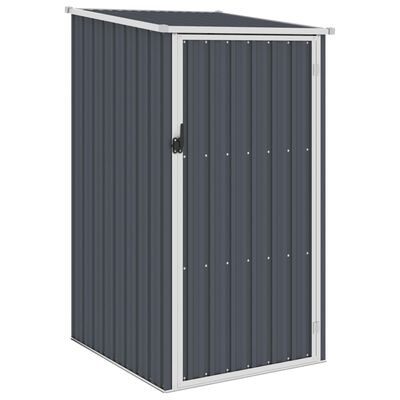 vidaXL Garden Shed Anthracite 34.3"x38.6"x62.6" Galvanized Steel