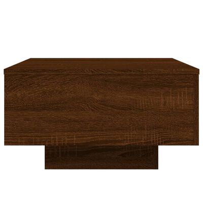 vidaXL Coffee Table Brown Oak 21.7"x21.7"x12.2" Engineered Wood