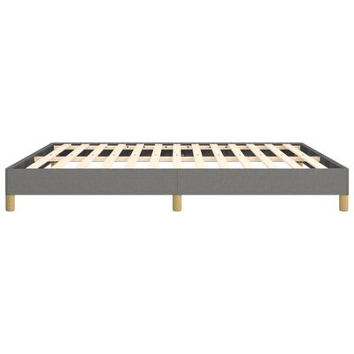 vidaXL Bed Frame Dark Gray 76"x79.9" King Fabric