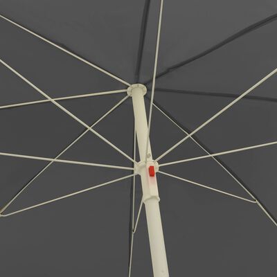 vidaXL Beach Parasol Anthracite 118.1"