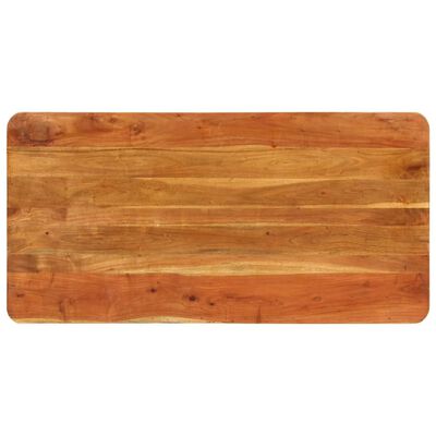 vidaXL Dining Table 43.3"x21.7"x29.9" Solid Wood Acacia
