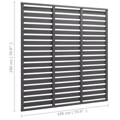 vidaXL Fence Panel WPC 70.9"x70.9" Gray