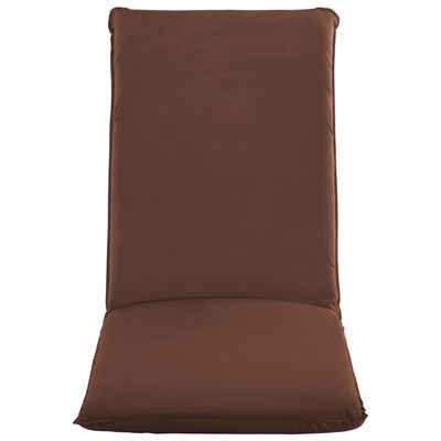 vidaXL Foldable Sunlounger Oxford Fabric Brown