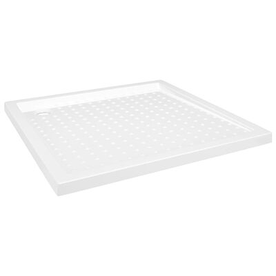 vidaXL Shower Base Tray with Dots White 31.5"x31.5"x1.6" ABS