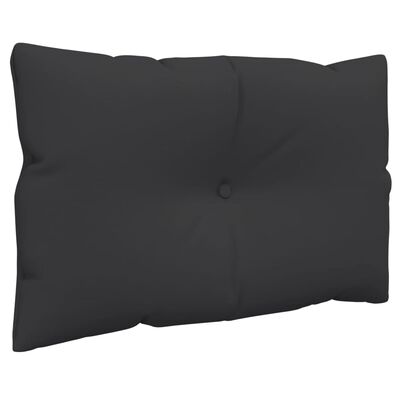 vidaXL Pallet Cushions 2 pcs Black Fabric