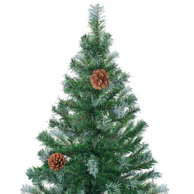 vidaXL Artificial Christmas Tree with Pinecones 6 ft