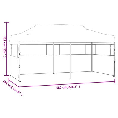 vidaXL Blue Foldable Pop-up Party Tent 9.8'x19.7'