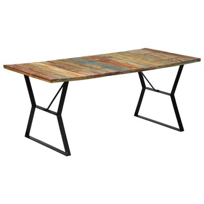 vidaXL Dining Table 70.9"x35.4"x29.9" Solid Reclaimed Wood